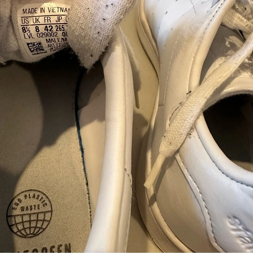 adidas Originals Stan Smith Leather Sneaker in All White